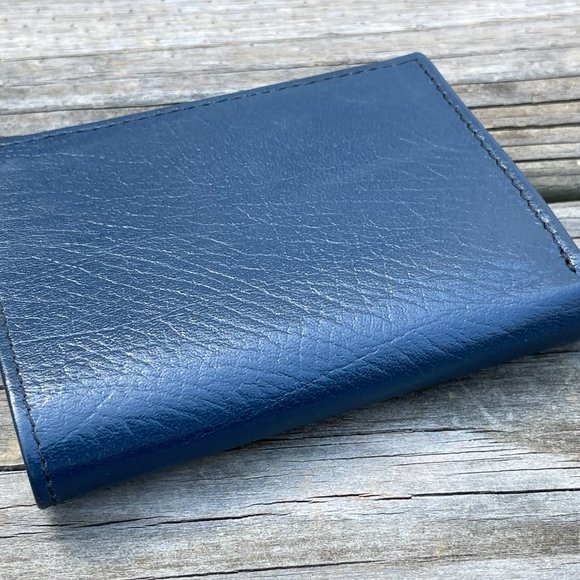 Handmade Leather Wallet Men Card Holder Purse Genuine Leather Bi fold Wallet - Picture 2 of 14